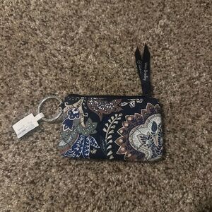 Vera Bradley Blue and Brown Paisley Pouch